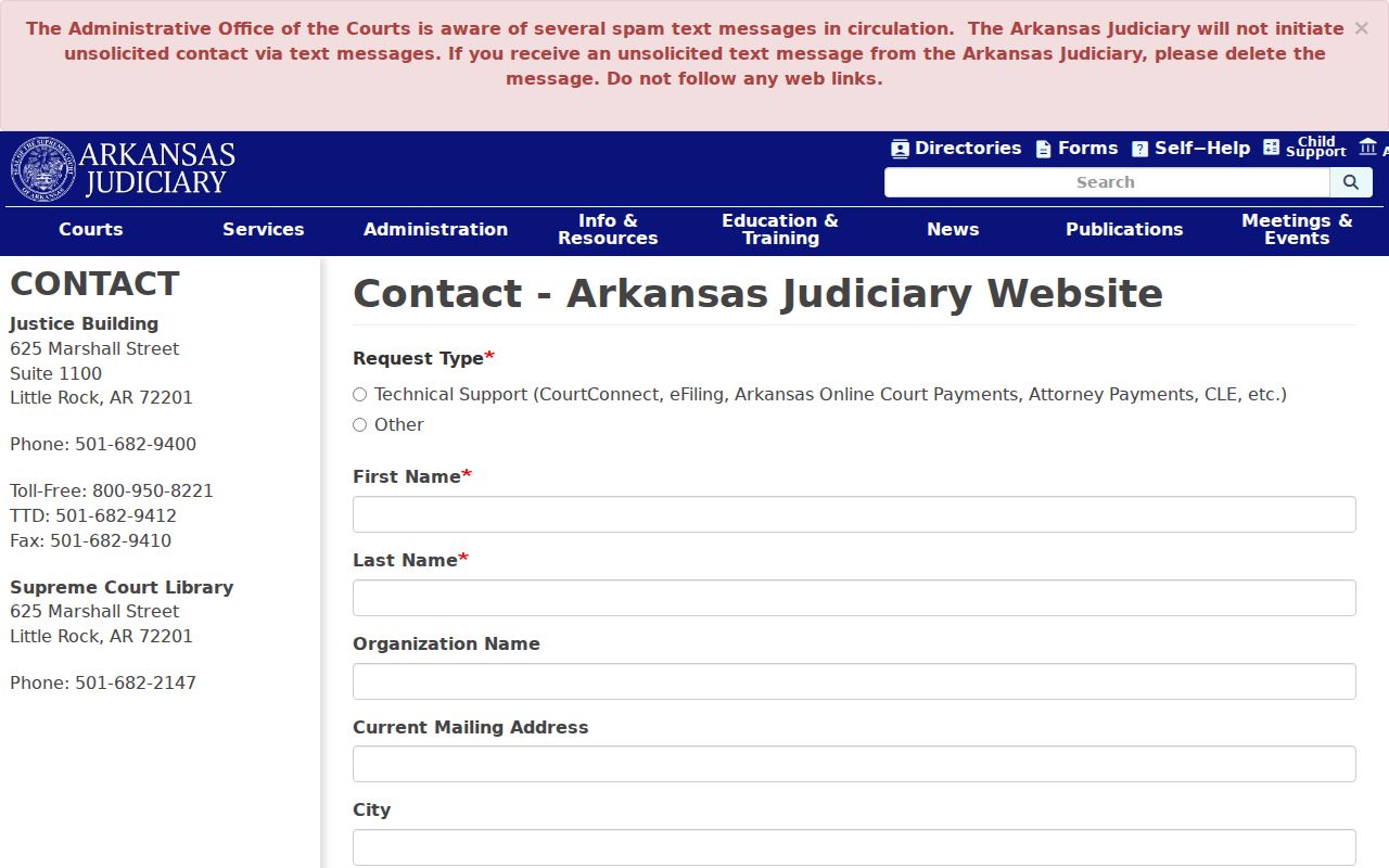 Polk County case lookup AOC technical support form