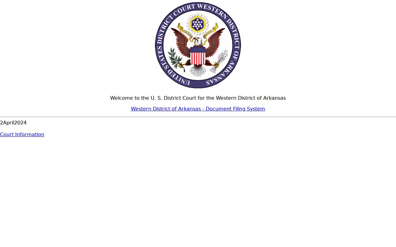 Federal CM ECF gateway distinct from the Cove court docket