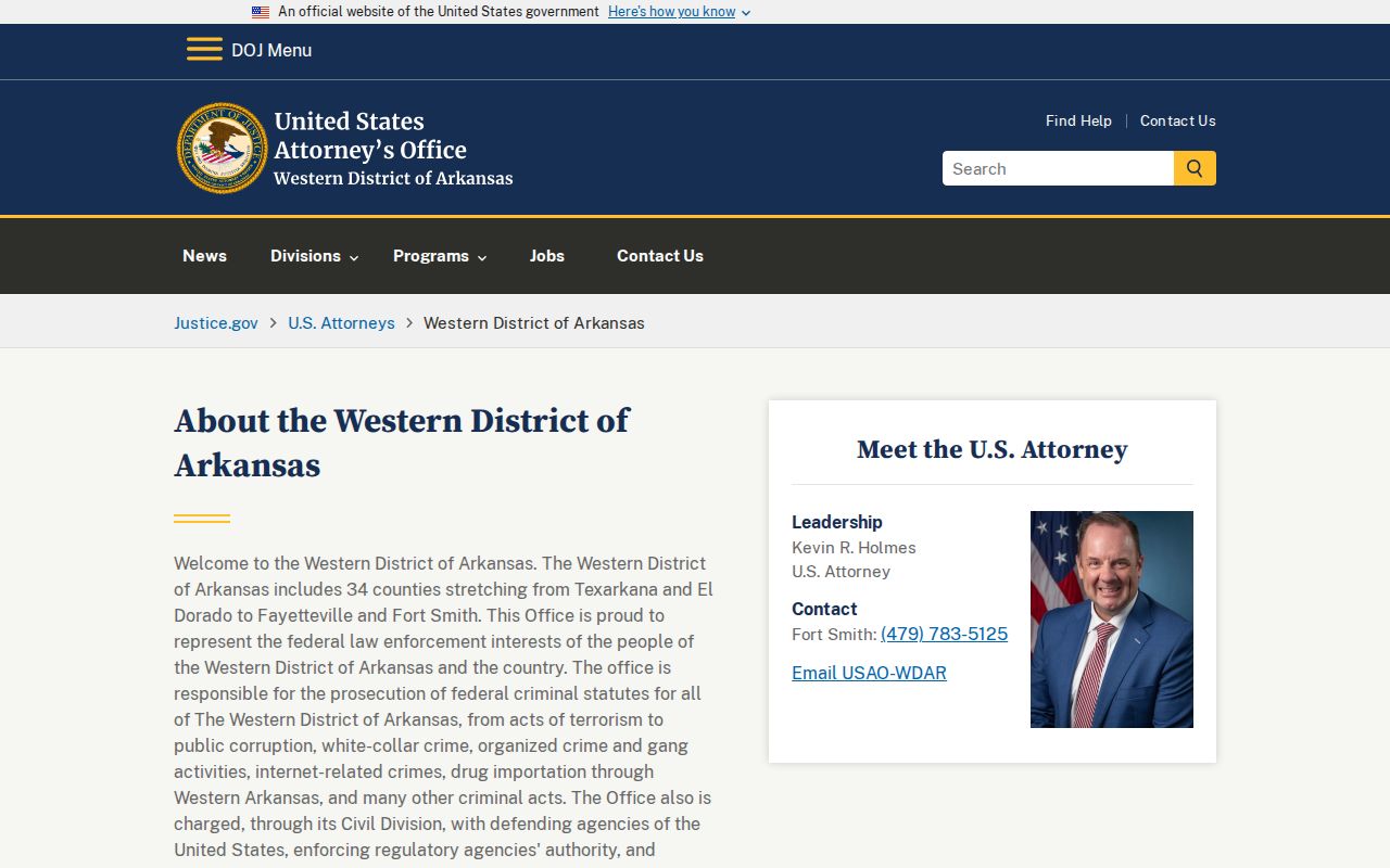 Western District U.S. Attorney source distinct from Cove court record custody