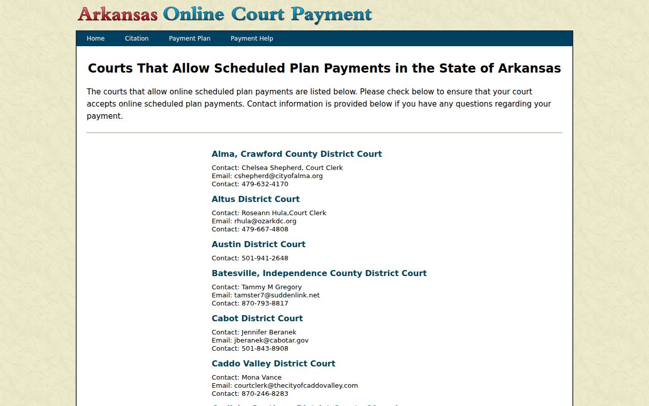 Wickes court docket routing through the Polk County payment list